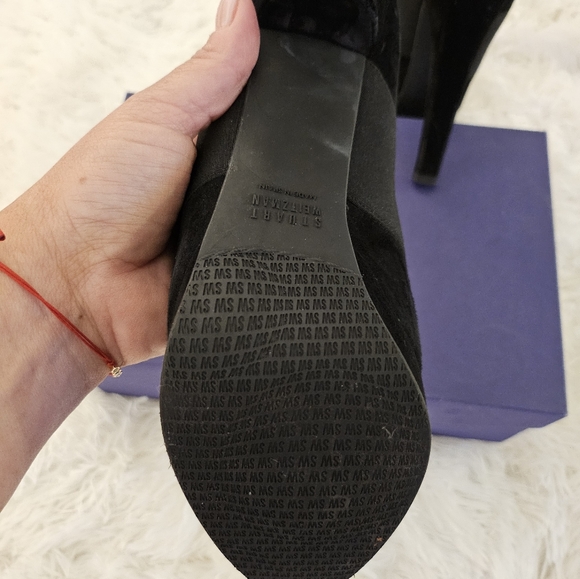 Stuart Weitzman Suede Platform Booties - Picture 3 of 7